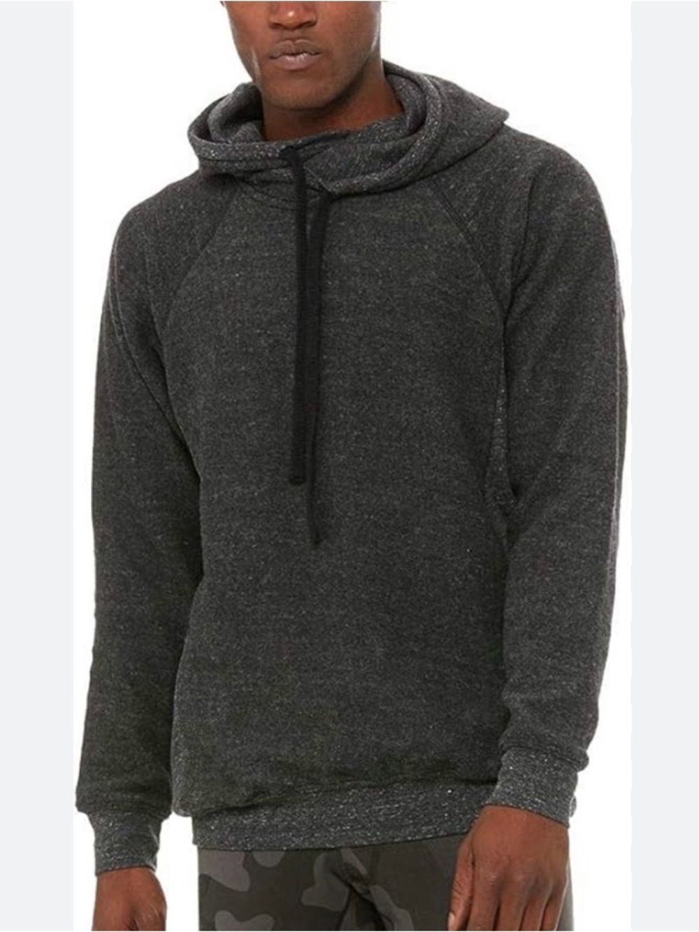 Alo Yoga Men's Triumph Hoodie Charcoal Heathered Hooded Pullover Sweatshirt